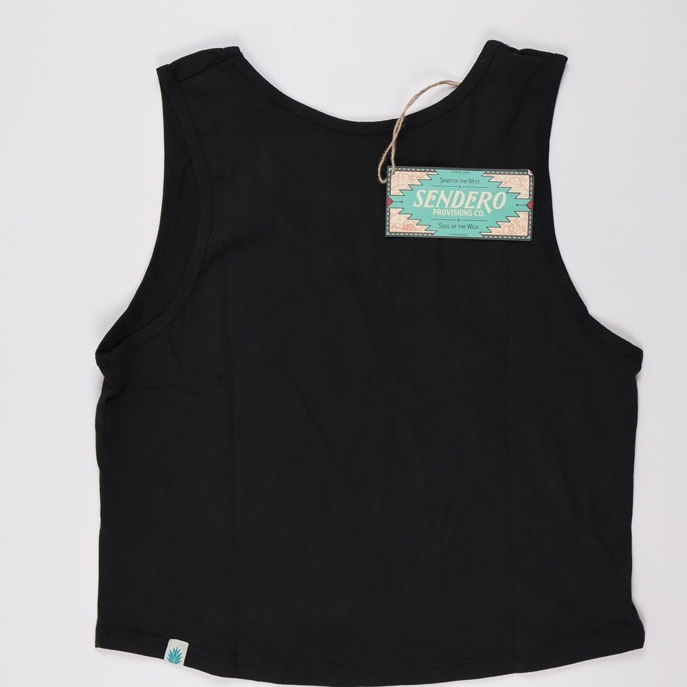 Sendero Provisions Co Tank Top Yippee Ki Yay Black Graphic Medium NWT - Picture 4 of 7